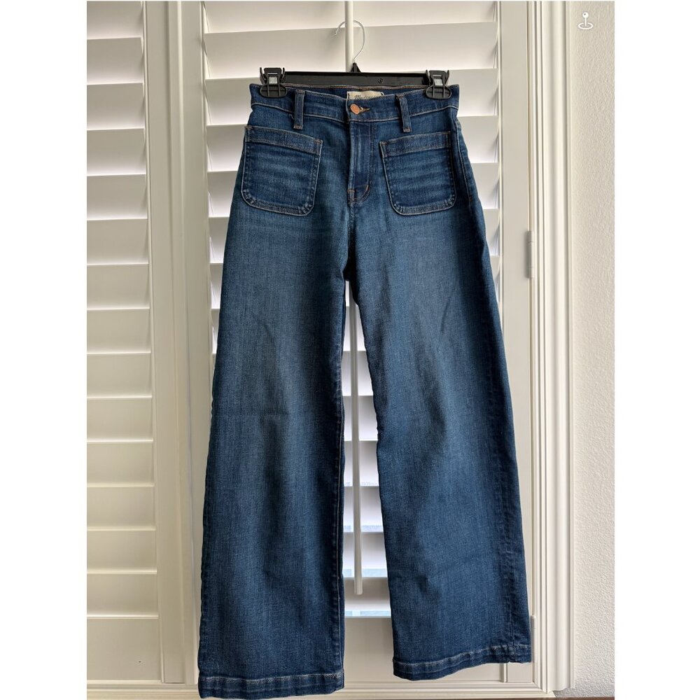 Madewell Emmett wide-leg denim - size 25 petite